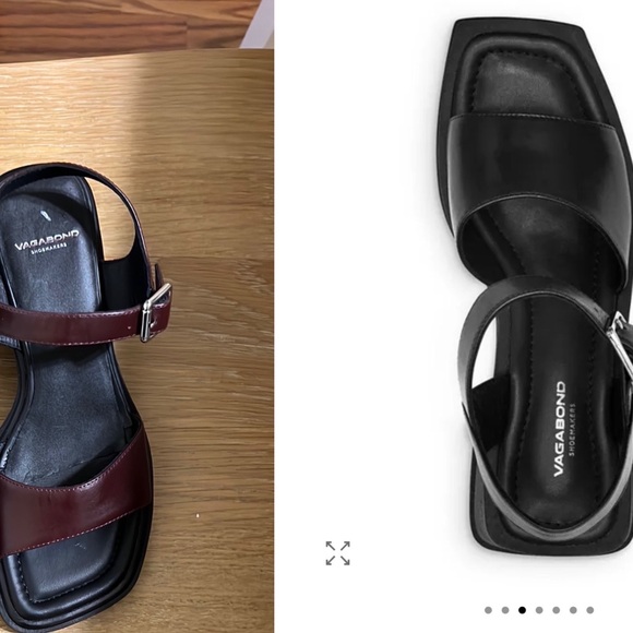 Vagabond Women's Burgundy Sandals - Picture 1 of 12